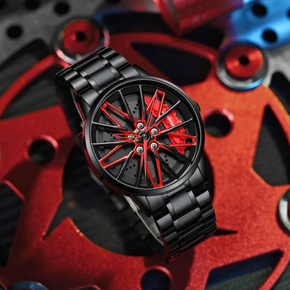Car Wheel Sports Watch