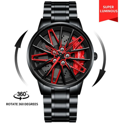 Car Wheel Sports Watch