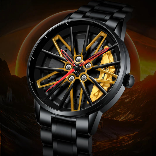 Car Wheel Sports Watch