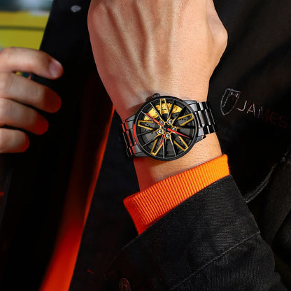 Car Wheel Sports Watch