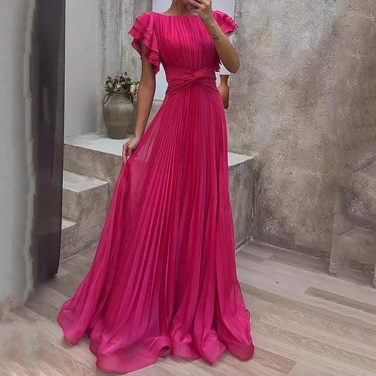 Women's Ruffle Sleeve Dress - Casual & Elegant Summer Dress